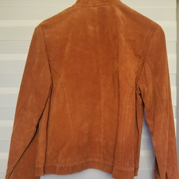 Burt orange genuine leather Motorcyle jacket - Picture 3 of 3